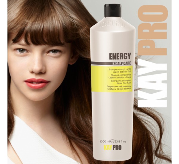 Kaypro Energy Scalp care shampoo Шампоан против косопад за слаба и тънка коса 1000ml